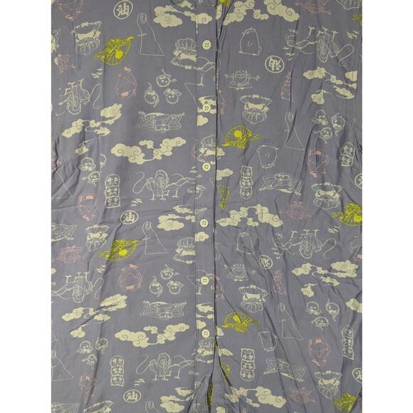 Her Universe Spirited Away Studio Ghibli Blue Woven Button-Up Size Small - Picture 4 of 7